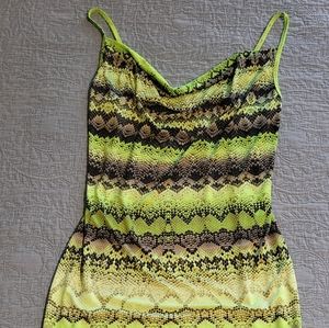 Pretty Little Things maxi Snakeprint dress Size USA 8.